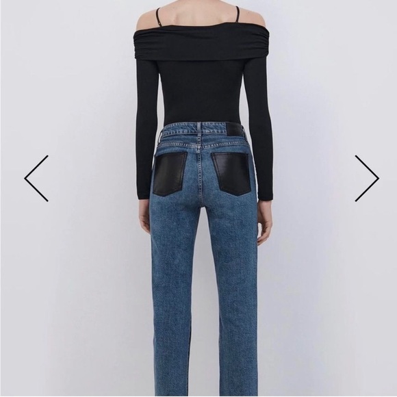 Jonathan Simkhai Jeans Leather Pants Rockstar Biker Indie Hipster Goth Punk - Picture 5 of 14